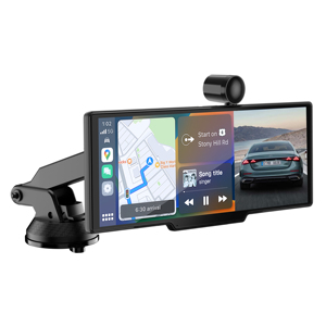 Autoradio HD 10,26 pouces pour Carplay et Android <span class=keywords><strong>Auto</strong></span> avec caméra embarquée 4K, enregistrement double avant/intérieur, GPS pour voitures, camions - Product Image 1