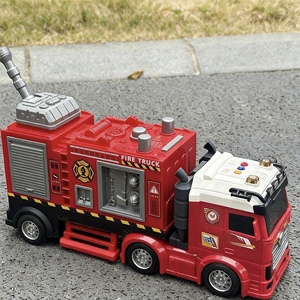 <span class=keywords><strong>Camion</strong></span> <span class=keywords><strong>de</strong></span> pompiers à eau en plastique ABS pour garçons, jouet avec lumières et sons, à inertie, articulations mobiles, véhicule <span class=keywords><strong>de</strong></span> sauvetage - Product Image 4