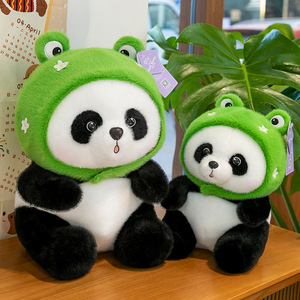 Cute Cartoon Panda Frog Doll Toys Plush Doll Cute Flower Toy Children's Birthday Gift Event Gift <b>Stuffed</b> Toy <b>Claw</b> <b>Machine</b> - Product Image 3