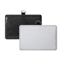 Porte-cartes d'identité personnalisable DIY avec logo, protège-cartes de visite, porte-badge vierge pour sublimation