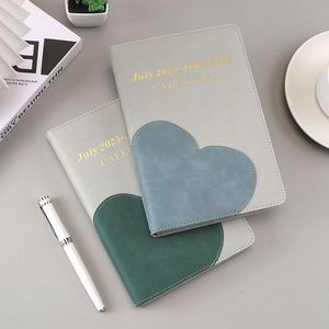 Carnet A5 en PU, couverture rigide, design en forme de cœur, couverture épaisse, journal scolaire, agenda, logo personnalisé pour entreprise, cadeau d'affaires - Product Image 3