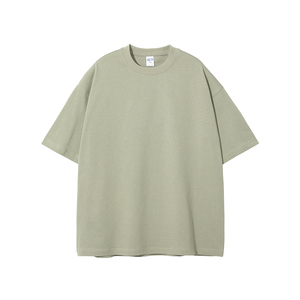 T-shirt en coton blanc de haute qualité 275 g/m², style streetwear, coupe oversize, épaules tombantes, impression personnalisée du logo, t-shirt lourd pour homme - Product Image 3