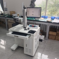 Huike Offre Spéciale Marqueur Laser UV Intégré de Type Table à Lumière Froide pour Bouteilles Cosmétiques, Montures de Lunettes et Marquage Fin sur Céramique