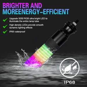 Stokta APP RGB APP uzaktan kumanda ile Spiral Cob kırbaç ışıkları kovalayan, ATV UTV kamyon için <span class=keywords><strong>2.2</strong></span> inç LED yağ kırbaç işık - Product Image 4