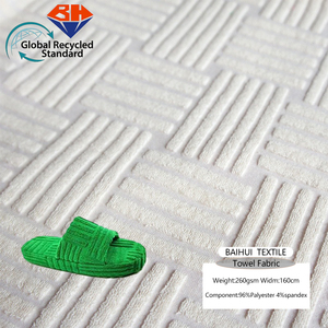 Bán Buôn 100% Polyester Jacquard Mô Hình Hình Học Khăn Vải Màu Kép 260G Nặng Mùa Đông Áo Dệt Kỹ Thuật - Product Image 3