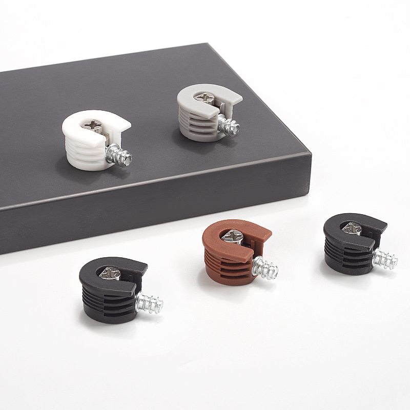 Новый дизайн Cam Lock Connector пластиковый настраиваемый шкаф 3 в 1 мебельный коннектор для полки