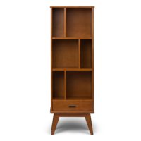 Bibliothèque moderne en bois massif DU'S avec tiroirs pour le rangement, adaptée à diverses situations et d'une excellente qualité