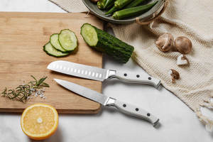 Premium All‑in‑One Professional 19 Piece Stainless Steel Kitchen <b>Knife</b> <b>Set</b> with Wooden Storage Block - Product Image 3