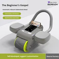Nouvel appareil de musculation abdominal intelligent 2026 avec compteur et support pour les coudes, équipement de gym à retour automatique pour l'entraînement des abdominaux à domicile pour hommes et femmes