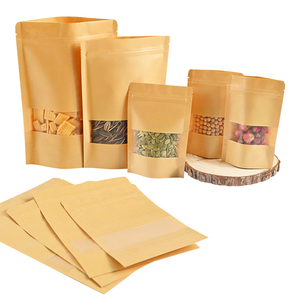 Nhà Máy Bán buôn Nắp kéo đứng lên túi nâu kraft Túi giấy cho Cà Phê Trà gia vị túi bao bì - Product Image 3