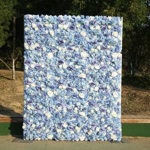 Impresionante Pared de Flores Artificiales 3D de 8 pies x 8 pies para Decoración de Bodas, Ceremonias, Recepciones y Eventos - Product Image 3