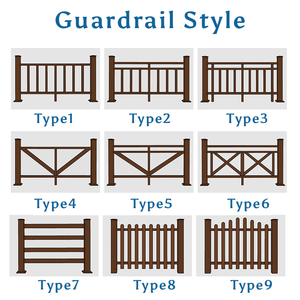 Hiện đại ngoài trời không thấm nước <span class=keywords><strong>WPC</strong></span> tay vịn và lan can hiên cầu thang lan can và sàn lan can cho vườn và ban công - Product Image 4