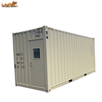 Contenedor Oficina High Cube de 20 pies, Resistente al Viento y a Terremotos, Paredes Aisladas Gruesas, Ventanas con Aire Acondicionado, Instalación Rápida y Duradera