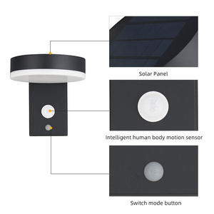 Factory Motion Sensor Wand leuchte Outdoor Aluminium Wasserdichte LED <span class=keywords><strong>Solar</strong></span> Wand leuchte - Product Image 6