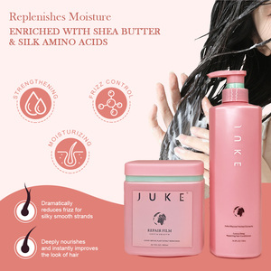Masque capillaire réparateur au collagène et au beurre de karité de qualité supérieure, traitement hydratant anti-frisottis pour cheveux - Product Image 2