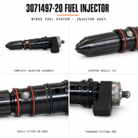 Injecteur de carburant STC de haute qualité 3071497-20 pour moteur diesel NT855 Injecteur de carburant STC
