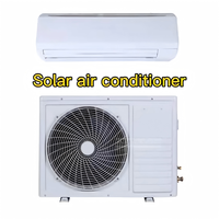 Climatiseur solaire hybride haute efficacité 9000 BTU 12000 BTU 18000 BTU 24000 BTU, climatiseur mural à énergie solaire, prix d'usine