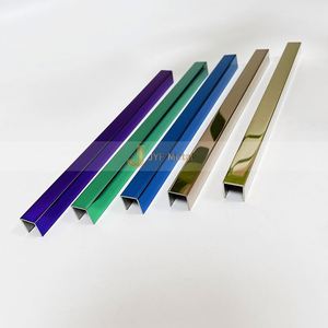Perfil en U para bordes, moldura en forma de U de acero inoxidable, moldura para azulejos de cerámica y acero inoxidable en forma de U - Product Image 3