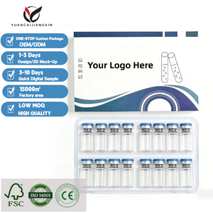 Caja y Etiquetas Personalizadas de Alta Calidad para Empaque de Péptidos, Cajas para Viales de 3 ml con Bandeja de Plástico para 1, <span class=keywords><strong>2</strong></span> y 3 Paquetes - Product Image 1