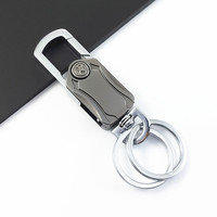 Nouveau porte-clés de luxe en alliage arc-en-ciel en forme de levier de vitesses à six rapports, jouet anti-stress pour boîte de vitesses manuelle, vente en gros