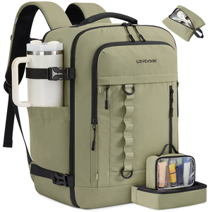 Sac à dos de voyage extensible LOVEVOOK Designer 40L 50L avec cubes de rangement pour femmes et hommes, idéal pour les loisirs, les voyages de travail et l'escalade - Product Image 1