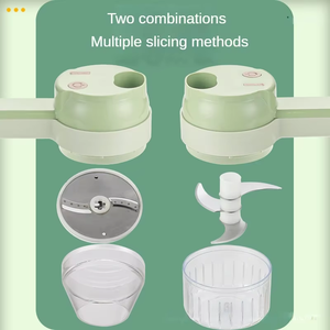 <span class=keywords><strong>Mini</strong></span> Picadora Eléctrica de Cocina, Rebanadora de Ajo con Cambio Automático de Cuchillas, Cortadora de Ajo Eléctrica Multifunción - Product Image 3