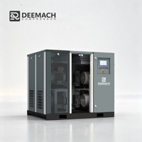 Compresseur d'air industriel à spirale DEEMACH 15kW 22kW 55kW 8 bars, sans huile, pour usage médical et oxygène