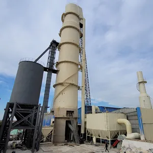 Lingkungan Lime Charcoal Petroleum Coke Biochar Tembikar Keramik Vertikal Lime Kiln