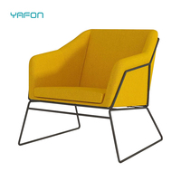 Fauteuil moderne simple Hôtel Salon Tissu Chaise de loisirs Fauteuil paresseux