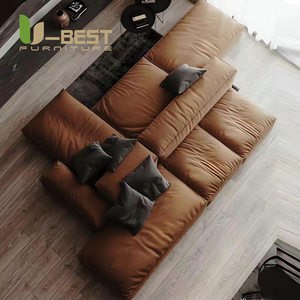 U-tốt nhất phong cách Ý hai chiều thiết kế mô-đun sofa kết hợp miễn phí sàn lớn phẳng lớp trung bình đảo đậu phụ khối đặt phòng tập thể dục - Product Image 4