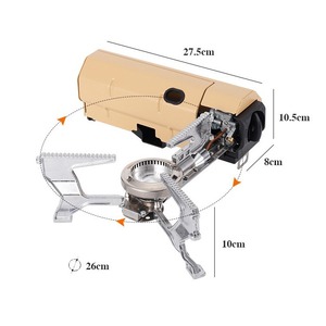 Estufa de Camping Plegable Portátil Morandi, Quemador de Gas de 2.6kW, Mini Estufa de Gas Estética para Camping, Estufa de Gas Plegable de Alta Potencia - Product Image 1