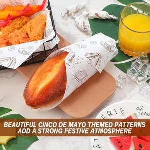 Emballage en papier de soie personnalisé, papier kraft ciré, emballage écologique, papier de cuisson - Product Image 3