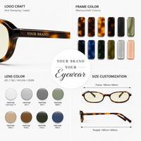 LBAshades 2511 Vente Flash Lunettes de Soleil Polarisées Ovales Tendance avec Logo Personnalisé UV400 Rétro en Acétate Premium pour Femmes et Hommes