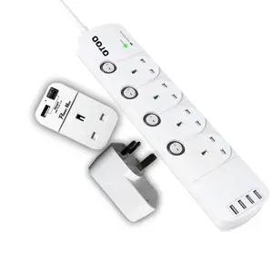 Suudi arabistan 13amp cb hk CE SASO BS İngiltere usb duvar soket/seyahat fiş adaptörü/üçlü priz