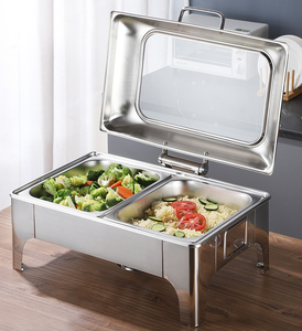 Scaldavivande Idraulico Liyunda 9L in Acciaio Inox Argento/Oro con Finestra in Vetro per Catering - Product Image 5