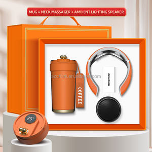 Taza esmerilada Masajeador de cuello Altavoz RGB Regalos del Día del <span class=keywords><strong>Padre</strong></span> Regalos para negocios Conjunto de regalo corporativo Promocional de lujo - Product Image 3