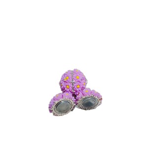 Cuentas de aleación con diseño floral para joyería DIY, cierre magnético para hacer collares, suministros de abalorios esféricos de 12 mm - Product Image 5