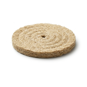 Disco de pulido abrasivo de sisal, redondo y suave, de 8-24 pulgadas de diámetro, para pulir metal y acero inoxidable. - Product Image 1