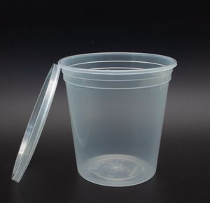 Recipientes Desechables Transparentes de PP para Alimentos con Tapas Seguras, Vasos Deli a Prueba de Fugas para Restaurantes, Entrega de Comida y Uso Diario - Product Image 3
