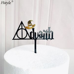 Acrylique Assistant Joyeux Anniversaire Gâteau Toppers <span class=keywords><strong>Harry</strong></span> <span class=keywords><strong>Potter</strong></span> Thème Joyeux Anniversaire Gâteau Picks pour Anniversaire PQA280 - Product Image 3