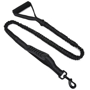 하이 퀄리티 두 핸들 훈련 개 가죽 끈 중형 및 대형 개 전술 개 가죽 끈 - Product Image 3