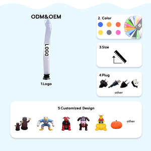 Muñeco Inflable Gigante Blanco para Publicidad Exterior, Bailarín Inflable Personalizado para Promoción - Product Image 5