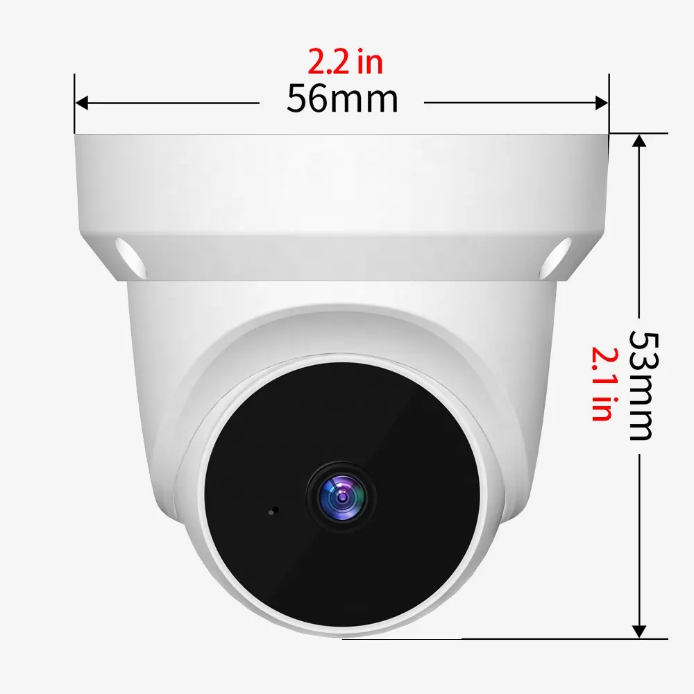 Monitor de seguridad para el hogar, cámara IP de 1080P H.265 Pan Tilt de visión nocturna V380, Audio bidireccional, detección móvil, WIFI, AI, en Domo VIF