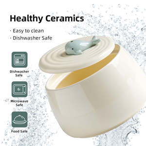 Cuenco de cerámica de circulación automática para gatos con dispensador de agua silencioso Suministros para mascotas de PP sólido para gatos y perros Dispositivo de alimentación de agua en vivo - Product Image 2