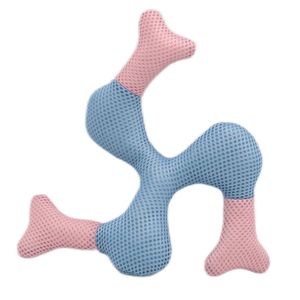 Toptan en popüler komik Boomerang tasarım Pet interaktif peluş oyuncaklar Squeak Chew nefes sandviç örgü Flyer köpek oyuncaklar - Product Image 4