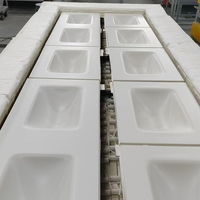 Meuble-lavabo mural flottant moderne avec vasque intégrée en pierre frittée – Mobilier de salle de bain de luxe