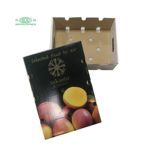 Box Custom Eco-friendly Colorful Corrugated Carton Shipping Box For Fruit And Vegetable Recycled Shipping Box