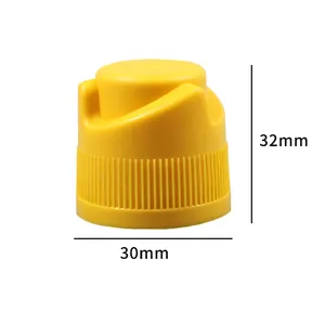 New design 30mm powdered tea drink cap food grade plastic cap for water drinks juice vitamin powder cap