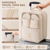 Bolsa de Viaje Portátil para Zapatos con Logotipo Personalizado, Impermeable, Organizador de Zapatos Colgante para Equipaje, Bolsa de Almacenamiento con Asa para Maleta, Hotel, Regalo