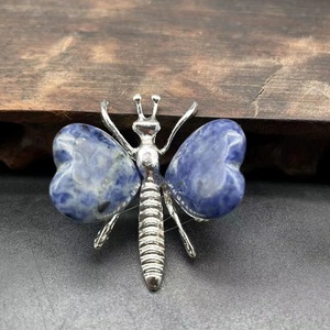 Venta al por mayor de abejas de cristal transparente talladas en ojo de <span class=keywords><strong>tigre</strong></span> y ágata para decoración - Product Image 4